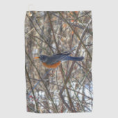 Serviette De Golf Robin américain (Devant)