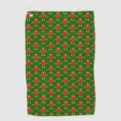 Serviette De Golf Robin de Noël (Devant)