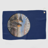 Serviette De Golf Robins USA (Horizontal)