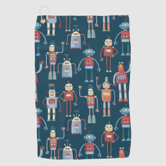 Serviette De Golf Robot (Devant)