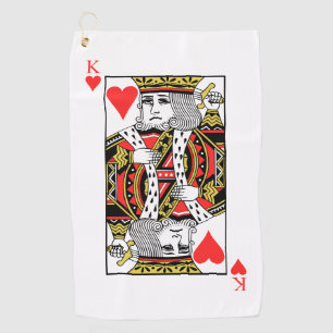 Serviette De Golf Roi des coeurs