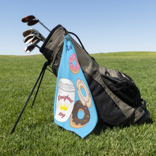 Serviette De Golf Roi des Doughnut (Vert)