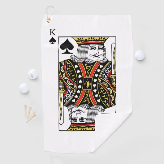 Serviette De Golf Roi des pelles (En situation)