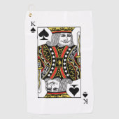 Serviette De Golf Roi des pelles (Devant)