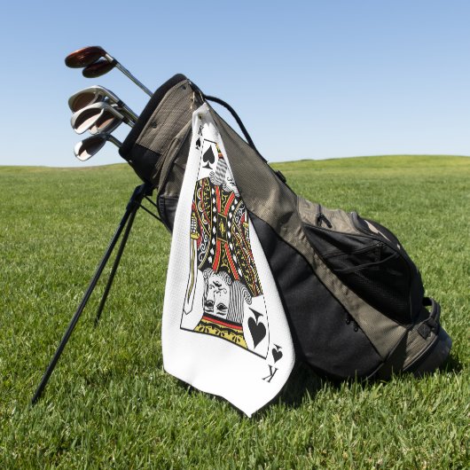 Serviette De Golf Roi des pelles (Vert)