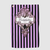 Serviette De Golf Romantique Steampunk Goth Personnalisé (Devant)