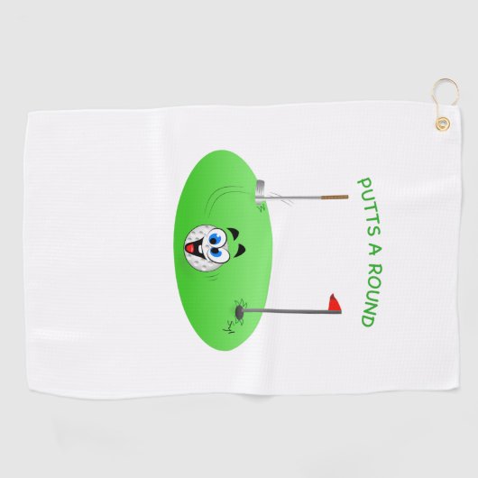 Serviette De Golf Ronde (Horizontal)