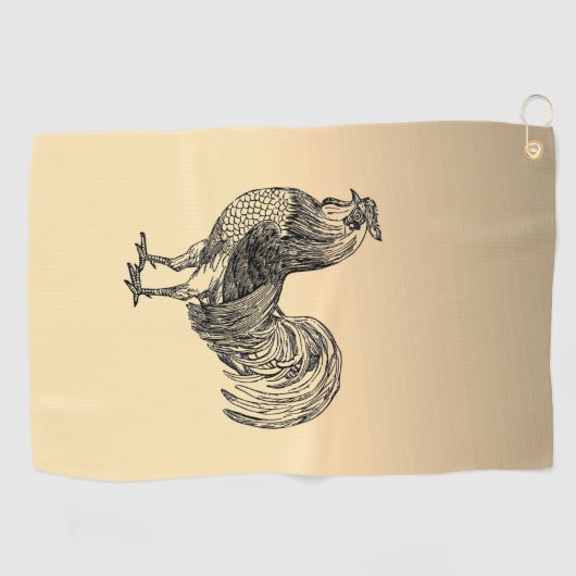 Serviette De Golf Rooster rustique (Horizontal)