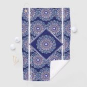 Serviette De Golf Rosace bleue (En situation)