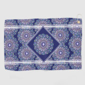 Serviette De Golf Rosace bleue (Horizontal)