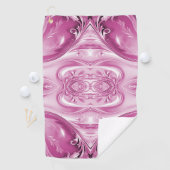 Serviette de golf rose (En situation)