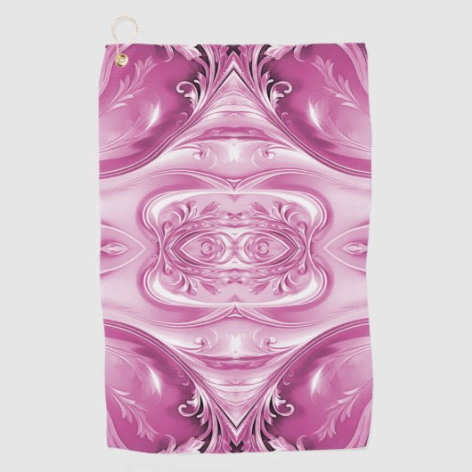 Serviette de golf rose (Devant)