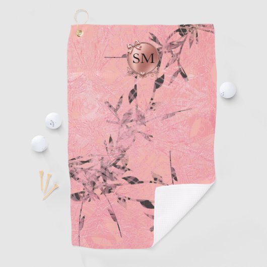 Serviette De Golf Rose Bambou (En situation)