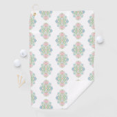 Serviette De Golf Rose Bleu Abstrait (En situation)