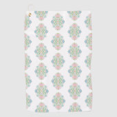 Serviette De Golf Rose Bleu Abstrait (Devant)