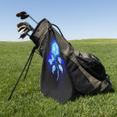Serviette De Golf Rose bleu brûlant (Vert)
