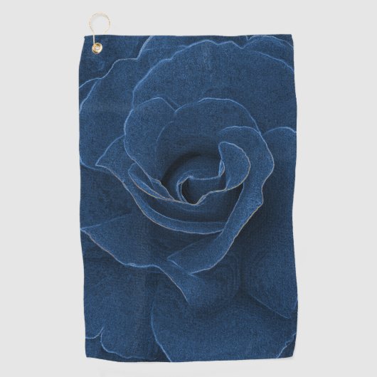 Serviette De Golf Rose bleu velours (Devant)