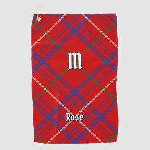 Serviette De Golf Rose de clan Tartan