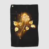 Serviette De Golf Rose d'or ( rose d'or ) (Devant)
