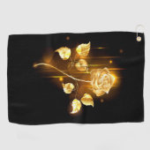 Serviette De Golf Rose d'or ( rose dorée ) (Horizontal)
