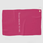 Serviette De Golf Rose drôle (Horizontal)