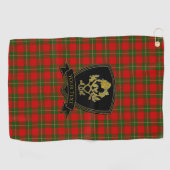 Serviette de golf rose et Thistle Tartan (Horizontal)
