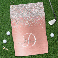 Rose Gold brossé Parties scintillant métallique No