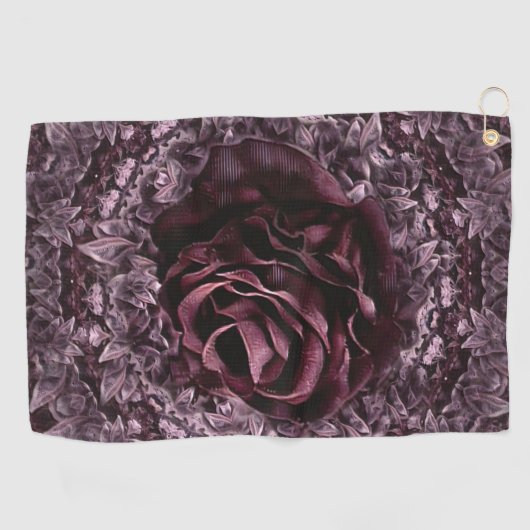 Serviette De Golf Rose Mandala (Horizontal)