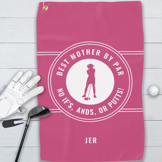 Serviette De Golf Rose Meilleure Mère Par Par Funny Putts Dames Golf