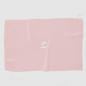 Serviette De Golf rose pâle - ajouter du monogramme (Horizontal)