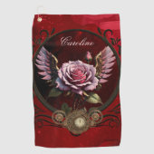 Serviette De Golf Rose Steampunk (Devant)