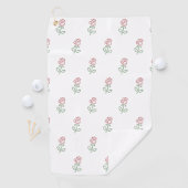 Serviette De Golf Roses Rouges, Motif De Roses, Fleurs (En situation)