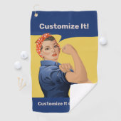 Serviette De Golf Rosie the Riveter (En situation)