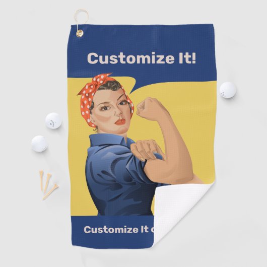 Serviette De Golf Rosie the Riveter (En situation)
