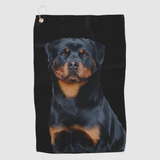 Serviette De Golf Rottweiler  (Devant)