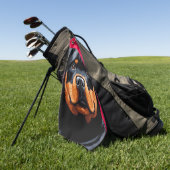 Serviette De Golf Rottweiler (Vert)