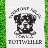 Serviette De Golf Rottweiler OWNER