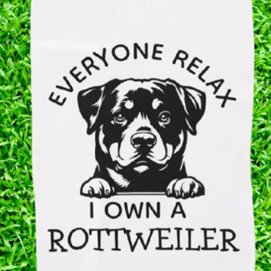 Serviette De Golf Rottweiler OWNER