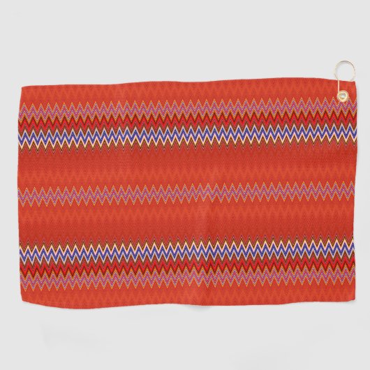 Serviette De Golf Rouge (Horizontal)