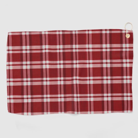 Serviette De Golf Rouge blanc (Horizontal)