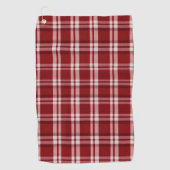 Serviette De Golf Rouge blanc (Devant)
