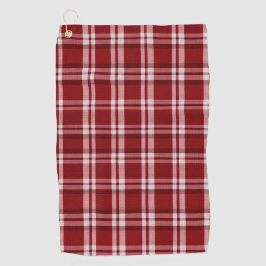 Serviette De Golf Rouge blanc (Devant)