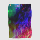 Serviette De Golf Rouge clair et bleu foncé submergé par des vagues  (Devant)