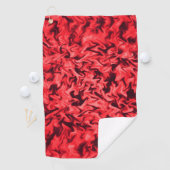 Serviette De Golf Rouge de feu (En situation)