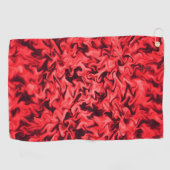 Serviette De Golf Rouge de feu (Horizontal)