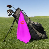 Serviette De Golf Rouge lèvres rose (Vert)