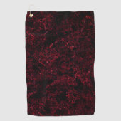 Serviette De Golf Rouge spongieux rustique sur arrière - plan rouge  (Devant)