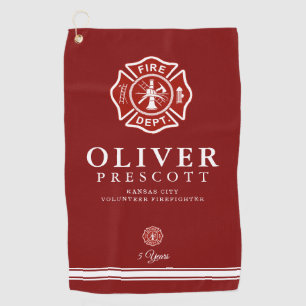 Serviette De Golf Rouge volontaire de symbole de croix maltaise du