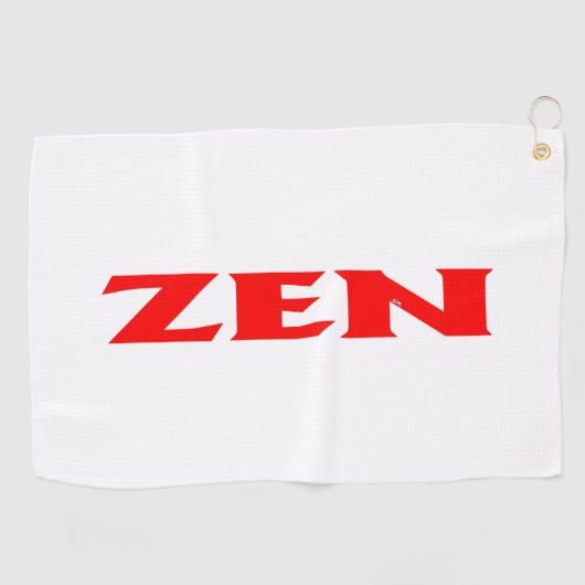Serviette de golf rouge zen (Horizontal)