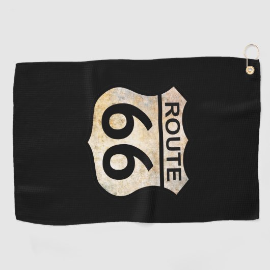Serviette De Golf Route 66 (Horizontal)
